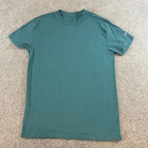 Fabletics Mens XS 24/7 Tee Teal Green Short Sleeve Crewneck Athletic Training